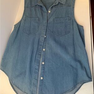 Cotton On Light Blue Denim Top